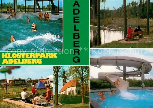 AK / Ansichtskarte Adelberg Klosterpark Adelberg Camping Wellenhallenbad Rutsche Adelberg