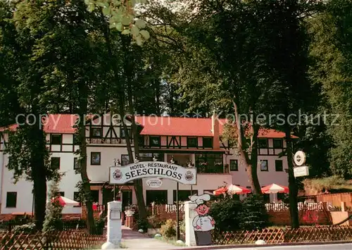 AK / Ansichtskarte Lanke Hotel Restaurant Seeschloss Gartenterrasse Lanke