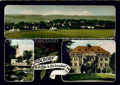 AK / Ansichtskarte Adldorf Panorama Kirche Schloss Adldorf