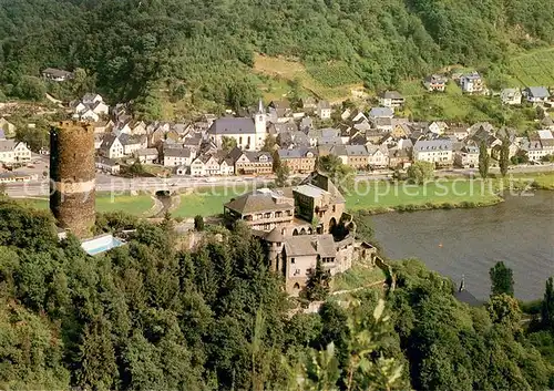 AK / Ansichtskarte Burgen_Mosel Burg Bischofstein Fliegeraufnahme Burgen Mosel