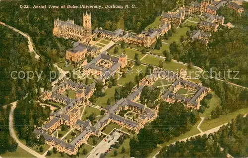 AK / Ansichtskarte Durham_North_Carolina Aerial View of Duke University  