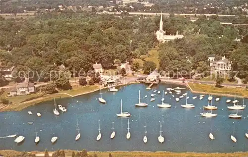 AK / Ansichtskarte Connecticut_US State Harbor Air view 