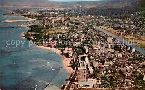 AK / Ansichtskarte Waikiki Air view  