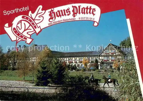 AK / Ansichtskarte Niederhelden Sporthotel Haus Platte Niederhelden