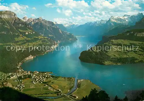 AK / Ansichtskarte Brunnen_Vierwaldstaettersee_SZ Blick vom Urmiberg Brunnen_Vierwaldstaettersee