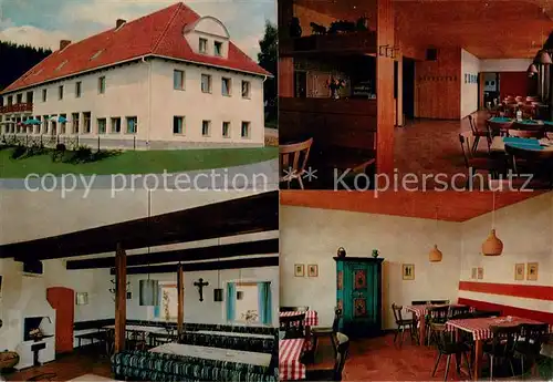 AK / Ansichtskarte Waldhaeuser_Neuschoenau Hotel Berggasthof Lusen Gastraeume Waldhaeuser Neuschoenau