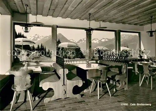 AK / Ansichtskarte Oberstdorf Cafe Breitenberg Alpenblick Oberstdorf