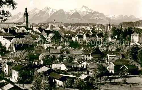 AK / Ansichtskarte Traunstein_Oberbayern Panorama Traunstein_Oberbayern