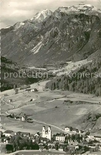 AK / Ansichtskarte Steinach_Brenner_Tirol Fliegeraufnahme mit Habicht Kirchdach Berg und Skilifte Steinach_Brenner_Tirol