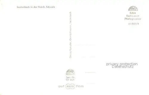 AK / Ansichtskarte Leutenbach_Mittelfranken mit St Moritz und Walbala Leutenbach Mittelfranken