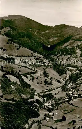 AK / Ansichtskarte Aitern Fliegeraufnahme mit Gasthaus Pension Roessle Aitern