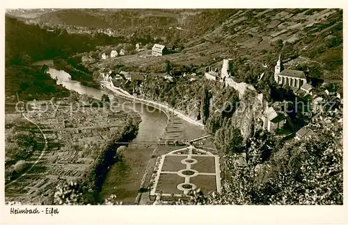 AK / Ansichtskarte Heimbach_Eifel Panorama Blick ins Tal der Rur Heimbach Eifel