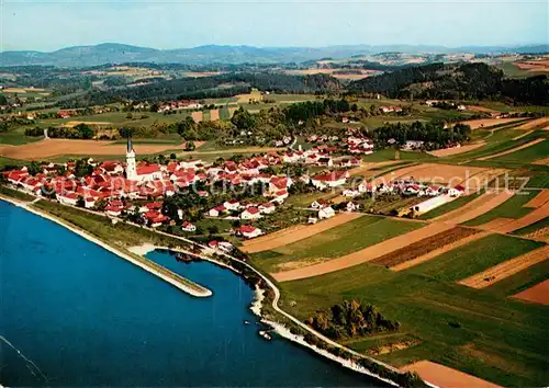 AK / Ansichtskarte Hofkirchen_Donau Fliegeraufnahme Hofkirchen Donau