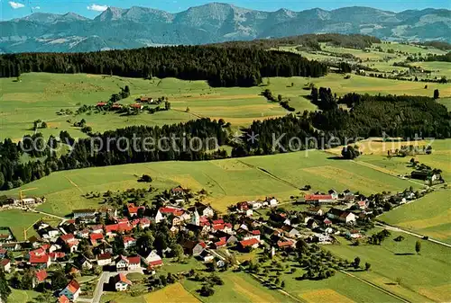 AK / Ansichtskarte Ellhofen_Allgaeu Fliegeraufnahme mit Nagelfluhkette Ellhofen Allgaeu