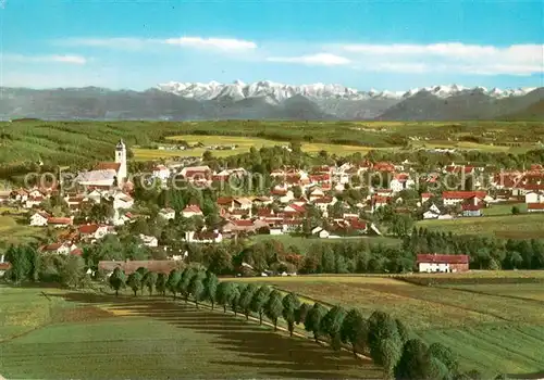 AK / Ansichtskarte Ebersberg_Oberbayern Blick vom Aussichtsturm auf Kaisergebirge und Grossvenediger Ebersberg Oberbayern