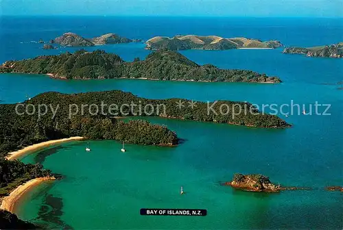 AK / Ansichtskarte New_Zealand Bay of Islands Air view New_Zealand