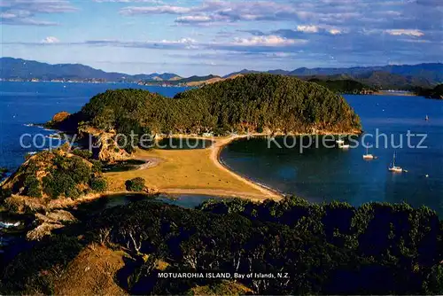 AK / Ansichtskarte New_Zealand Moturohia Island Bay of Islands Fliegeraufnahme New_Zealand