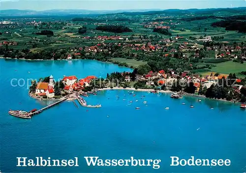 AK / Ansichtskarte Wasserburg_Bodensee Fliegeraufnahme Wasserburg Bodensee