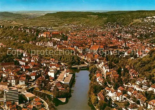 AK / Ansichtskarte Tuebingen Fliegeraufnahme mit Neckar und Schloss Tuebingen