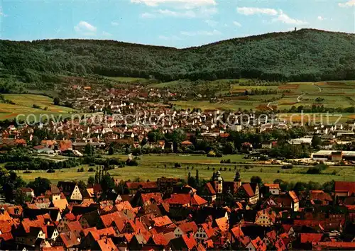 AK / Ansichtskarte Hersbruck Suedstadt mit Arzberg Fliegeraufnahme Hersbruck