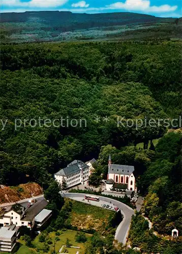 AK / Ansichtskarte Marienthal_Geisenheim Kirche Wallfahrtsort zur schmerzhaften Mutter Fliegeraufnahme Marienthal Geisenheim