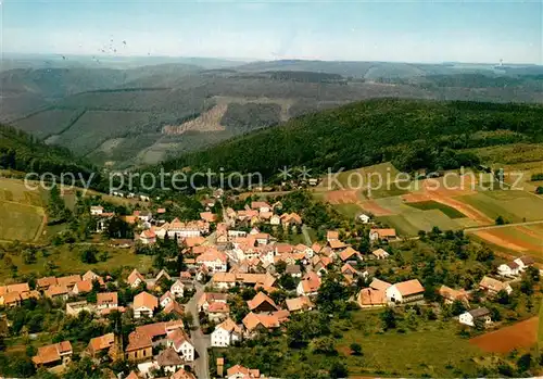 AK / Ansichtskarte Waldkatzenbach im Hochodenwald Fliegeraufnahme Waldkatzenbach