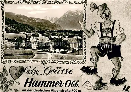 AK / Ansichtskarte Hammer_Inzell Panorama 