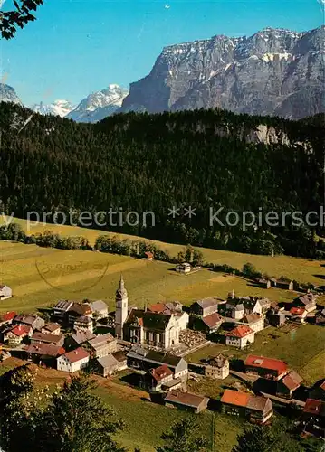 AK / Ansichtskarte Bezau_Vorarlberg Bregenzerwald mit Kanisfluh Fliegeraufnahme Bezau Vorarlberg