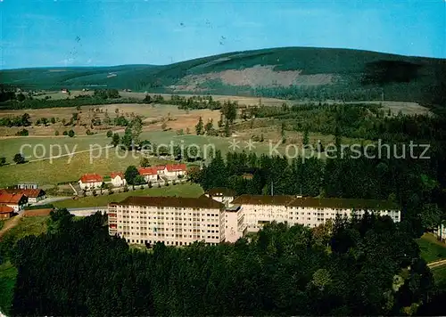 AK / Ansichtskarte St_Andreasberg_Harz Klin Sanatorium Rehberg Fliegeraufnahme St_Andreasberg_Harz