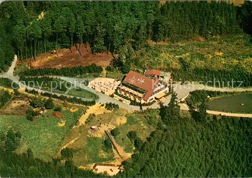 AK / Ansichtskarte Vahrendorf_Siedlung Hochwild Schutzpark Schwarze Berge Parkrestaurant Fliegeraufnahme Vahrendorf Siedlung