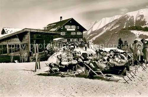 AK / Ansichtskarte Hirschegg_Kleinwalsertal_Vorarlberg Berggasthaus Schoentalhof Hirschegg_Kleinwalsertal