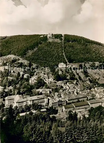 AK / Ansichtskarte Wildbad_Schwarzwald Fliegeraufnahme mit Sommerberg Wildbad_Schwarzwald