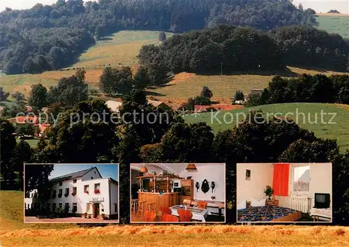 AK / Ansichtskarte Schoenbach_Sebnitz Pension Landgasthof Haupt Gastraum Bar Schoenbach Sebnitz