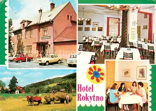 AK / Ansichtskarte Rokytnice Hotel Rokytno Gastraeume Heuernte Rokytnice