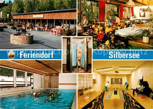 AK / Ansichtskarte Frielendorf Ferienpark Am Silbersee Gastraum Hallenbad Kegelbahn Frielendorf