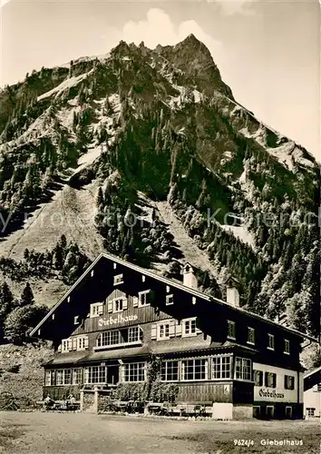 AK / Ansichtskarte Hinterstein_Bad_Hindelang Giebelhaus mit Giebel Hinterstein_Bad_Hindelang