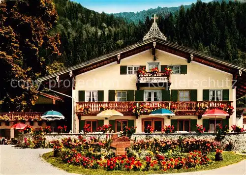 AK / Ansichtskarte Rottach Egern Cafe Restaurant Pension Angermaier Rottach Egern