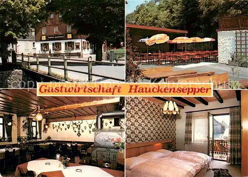 AK / Ansichtskarte Rothenkirchen_Oberfranken Gastwirtschaft Hauckensepper Terrasse Gaststube Zimmer Rothenkirchen Oberfranken