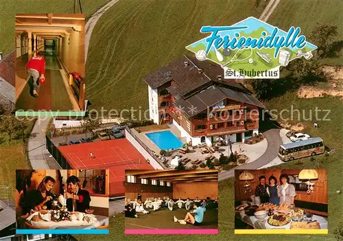 AK / Ansichtskarte Grossdorf_Egg Ferienidylle St. Hubertus im Bregenzerwald Restaurant Fitness Kegelbahn Grossdorf Egg