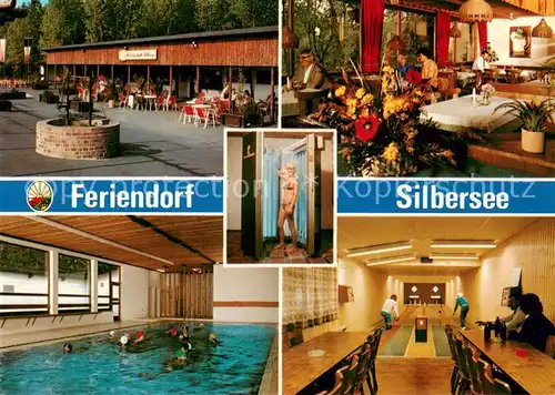 AK / Ansichtskarte Frielendorf Feriendorf Silbersee Restaurant Terrasse Kegelbahn Hallenbad Frielendorf