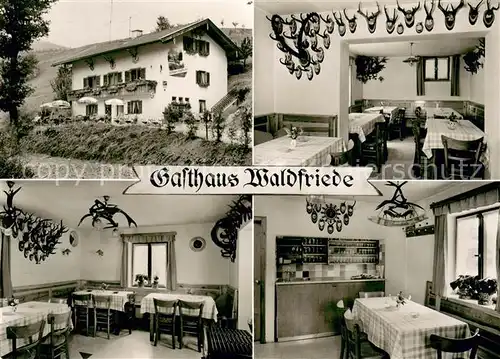 AK / Ansichtskarte Wolfertsau_Anger Gasthaus Waldfriede Gaststube Wolfertsau Anger