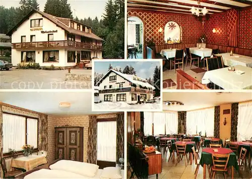 AK / Ansichtskarte Titisee Neustadt Gasthaus Pension Rehwinkel im Schwarzwald Gastraum Fremdenzimmer Titisee Neustadt