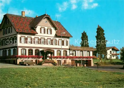 AK / Ansichtskarte ueberberg_Heselbronn Gasthof Pension Hirsch imSchwarzwald ueberberg Heselbronn