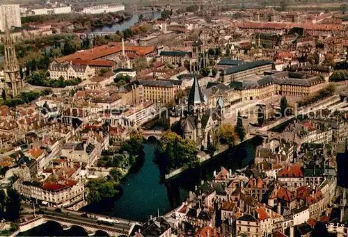 AK / Ansichtskarte Metz_Moselle La Moselle et le temple vue aerienne Metz_Moselle