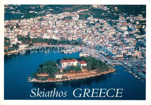 AK / Ansichtskarte Skiathos Fliegeraufnahme Skiathos