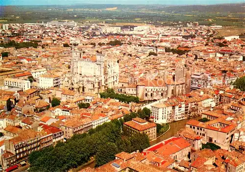 AK / Ansichtskarte Narbonne_Aude Vue aerienne sur la ville Narbonne Aude