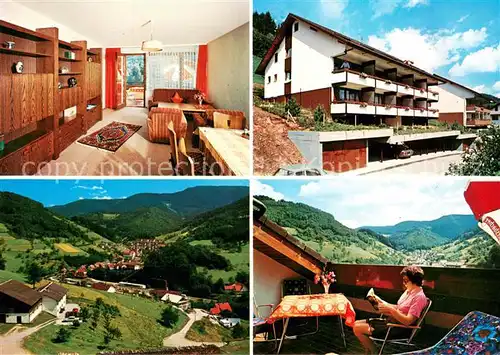 AK / Ansichtskarte Loecherberg Familien Ferien Appartements Bad Griesbach Panorama Balkon Loecherberg