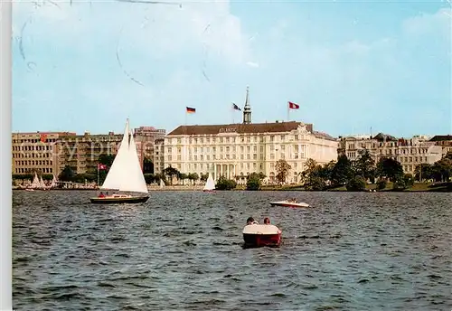 AK / Ansichtskarte Hamburg Blick ueber die Aussenalster auf das Atlantic Hotel Hamburg