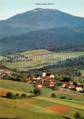 AK / Ansichtskarte Lam_Oberpfalz Fliegeraufnahme mit Gr Arber Lam_Oberpfalz