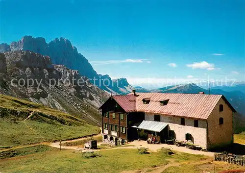 AK / Ansichtskarte Villnoess Rifugio Genova Schlueterhuette am Kreuzkofeljoch Dolomiten Villnoess